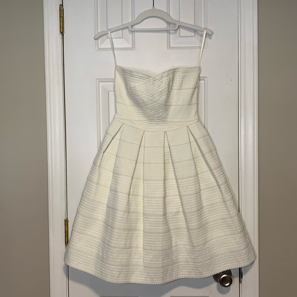 Honey Punch Strapless Bandage Dress | Size Small | New with tags | Ivory